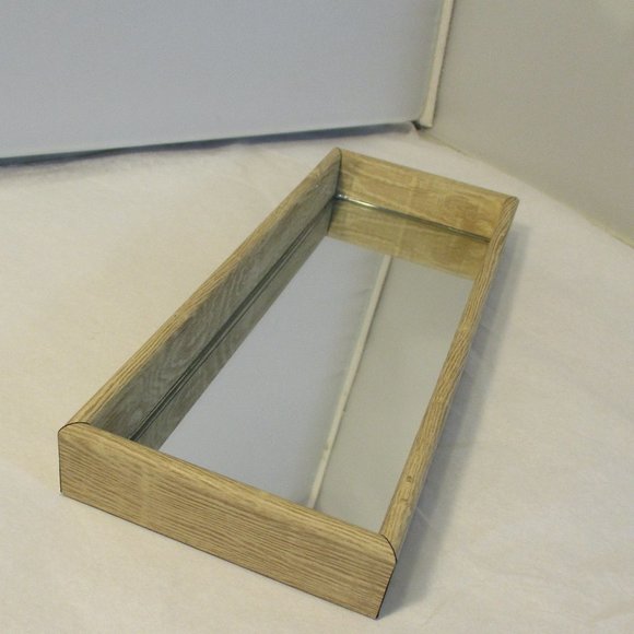 New NIB Mirrored Vanity Tabletop Dresser Bathroom Tray - Picture 3 of 6